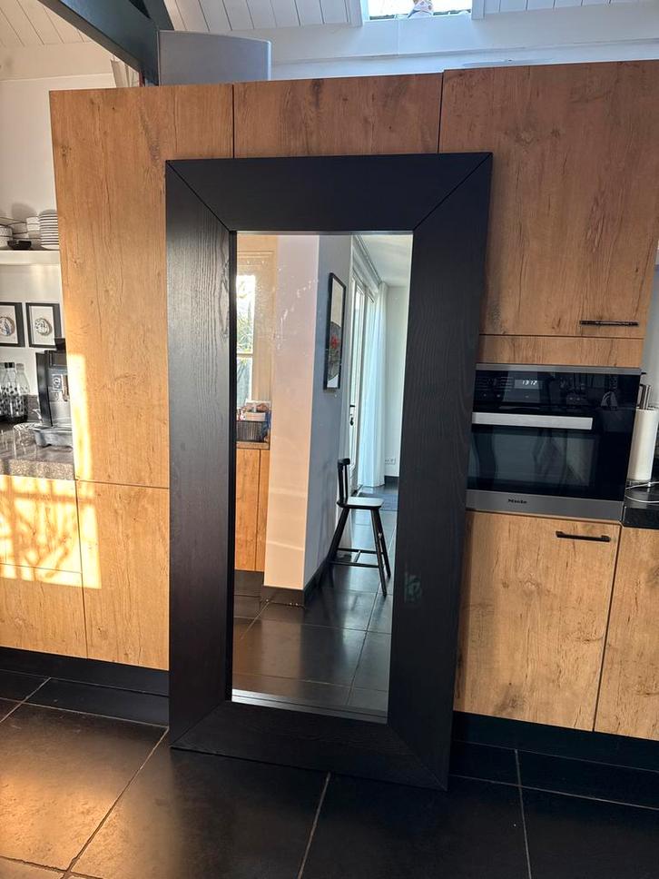 Ikea Mongstad Spiegel - Donkerbruin/Zwart, Huis en Inrichting, Woonaccessoires | Spiegels, Zo goed als nieuw, 75 tot 100 cm, 150 tot 200 cm