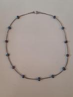 Ketting van zilver met zoetwaterparels - 42,5 cm lang, Sieraden, Tassen en Uiterlijk, Kettingen, Ophalen of Verzenden, Zo goed als nieuw