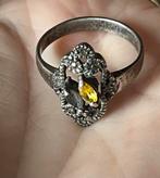 Bodemvondst…Zilveren Ring met Steen, Sieraden, Tassen en Uiterlijk, Antieke sieraden, Ophalen of Verzenden, Zilver, Ring