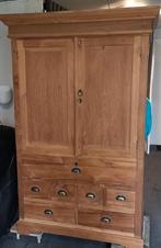 Teak houten TV kast met opbergruimte, Ophalen of Verzenden