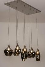 hanglamp rookglas tafel eettafel keuken 100cm lamp 8 lichts, Ophalen of Verzenden, Nieuw, Glas, Minder dan 50 cm