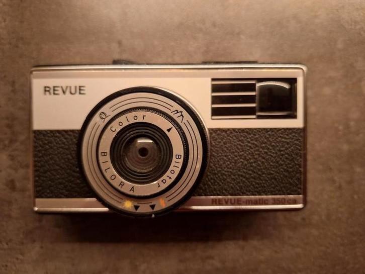 Revue-matic 350 CA (Bilomatic / Ikomatic) vintage camera, Audio, Tv en Foto, Fotocamera's Analoog, Gebruikt, Compact, Overige Merken