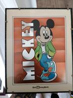 Vintage mickey poster in lijst, Ophalen of Verzenden, Mickey Mouse, Nieuw, Plaatje of Poster