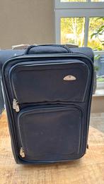 Samsonite koffer, donker blauw, Sieraden, Tassen en Uiterlijk, Koffers, Overige materialen, Zo goed als nieuw, 35 tot 45 cm, Wieltjes
