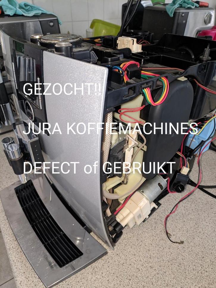 GEZOCHT: Jura koffiemachines GEBRUIKT of DEFECT!, Witgoed en Apparatuur, Koffiezetapparaten, Ophalen of Verzenden