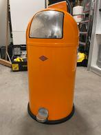 Wesco Kickboy Vuilnisbak - Oranje, Huis en Inrichting, Ophalen, Gebruikt, Met pedaal, 50 tot 75 cm