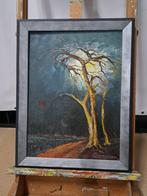 Antoon Kruysen  "Bomen in maanschermering" te koop., Antiek en Kunst, Ophalen