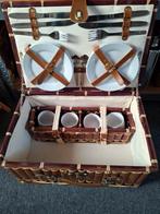 Kareli Picknickmand voor 4 Personen - Wilgenhout, Hobby en Vrije tijd, Picknickmanden, Ophalen of Verzenden, Gebruikt, Zonder inhoud