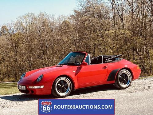 Porsche 993 Cabriolet | 1995 | Route 66 Auctions, Auto's, Oldtimers, Bedrijf, Te koop, Porsche, Benzine, Overige carrosserieën