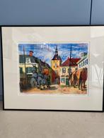 Litho van Jeroen Hermkens - Paardenmarkt Vianen, Ophalen