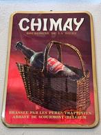 Vintage Chimay Reclamebord van glacoïde., Ophalen of Verzenden, Gebruikt, Reclamebord, Plaat of Schild, Overige merken