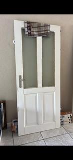 Paneel deur, opdek matglas 83 R draaiend, Doe-het-zelf en Verbouw, Deuren en Horren, Ophalen, Zo goed als nieuw, Binnendeur, 200 tot 215 cm