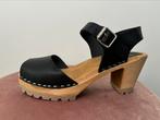 Mia Clogs 1976 - Greta Sandal - black leather, Ophalen of Verzenden, Nieuw, Zwart, Sandalen of Muiltjes