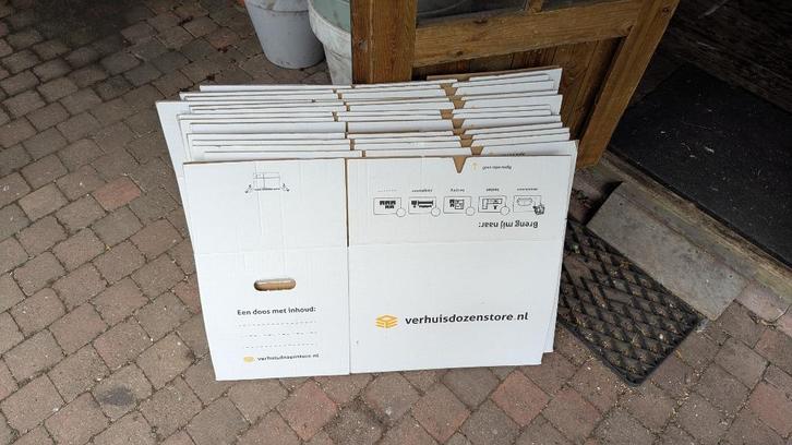 Verhuisdozen 14 stuks, Doe-het-zelf en Verbouw, Kratten en Dozen, Zo goed als nieuw, Doos, Minder dan 50 cm, 35 tot 50 cm, Minder dan 40 cm