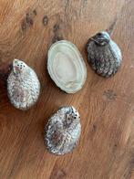 Vintage mosterd, peper en zoutstel., Antiek en Kunst, Antiek | Goud en Zilver, Ophalen of Verzenden