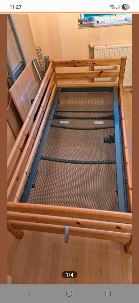 Flexa bed met Auping elektrische spiraal 200 x 90 cm, Huis en Inrichting, Slaapkamer | Bedden, Gebruikt, Eenpersoons, 90 cm, 200 cm