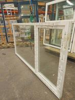 Kunststof Draaikiep vast kozijn  b282 x h142,4 -1999-, Kunststof, Gebruikt, Ophalen of Verzenden, Inclusief glas