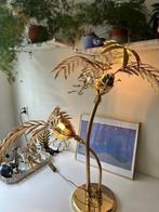 Goudkleurige palmboom lamp met swarovski kristallen, Ophalen, 75 cm of meer