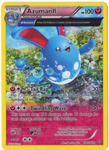 Primal Clash,  Azumarill [holo] 104/160 beschikbaar voor biedingen