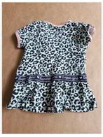 Blauw roze panter jurkje Maat 56 hh, Newborn, Meisje, Newborn, Jurkje of Rokje