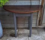 Sitetable Halfrond Bruinblad 105x52 73Ho kan ook buiten, Huis en Inrichting, Tafels | Sidetables, Ophalen, Gebruikt, 100 tot 150 cm