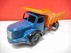 DINKY TOYS 34A BERLIET KIEPWAGEN BLAUW-ORANJE 1957, Ophalen of Verzenden, Zo goed als nieuw, Bus of Vrachtwagen, Dinky Toys