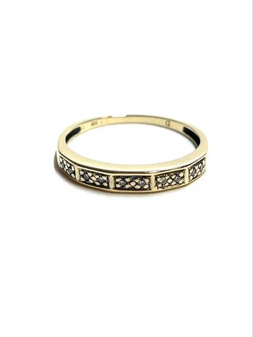 14k gouden ring met diamanten beschikbaar voor biedingen