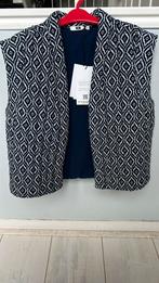 NIEUW Leuke bodywarmer vest gilet meisje 146-152 blauw wit, WE, Meisje, Trui of Vest, Nieuw