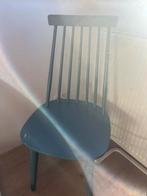 Eetkamerstoel blauw, Ophalen, Gebruikt, Blauw, Eén