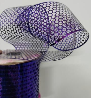 Paars Geperforeerd Lint - 50 Meter beschikbaar voor biedingen