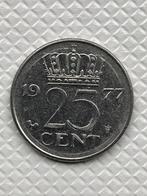 25 cent 1977 Kwartje Juliana, Postzegels en Munten, Munten | Nederland, Ophalen of Verzenden, Koningin Juliana, Losse munt, 25 cent
