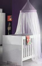 Hoogglans babybed, wieg / juniorbed als nieuw 140X70, Ophalen, Zo goed als nieuw, Wieg