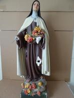 Groot antiek beeld Heilige Theresia van Lisieux 80cm gips, Ophalen of Verzenden