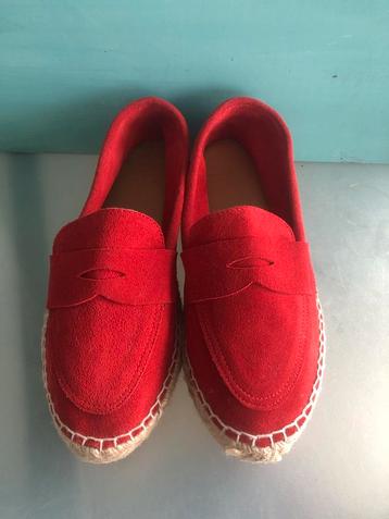 Abarca dames schoenen espadrilles rood suède mt 40 beschikbaar voor biedingen