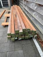 Azobé Hardhouten Paal 6x6cm - 305cm, Doe-het-zelf en Verbouw, Hout en Planken, Ophalen, Nieuw, Balk, Overige houtsoorten