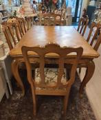 Queen Ann eettafel met 6 bijpassende stoelen, Ophalen, Mandysmaison, 5664HM, 4 tot 6 stoelen