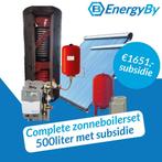 Complete zonneboilerset heatpipes - 500liter hygieneboiler, 100 liter of meer, Nieuw, Minder dan 3 jaar oud, Boiler