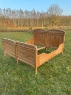 # HEEL MOOI GELOOGD GRENEN 2-PERSOONS BED#, Antiek en Kunst, Antiek | Meubels | Bedden, Ophalen