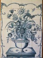 Friese witjes tegeltableau 24 tegels schouwstuk handgemaakt, Ophalen of Verzenden