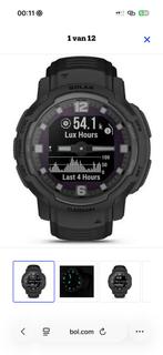 Garmin Instinct Crossover Solar Tactical Unisex Smartwatch, Ophalen, Zwart, Waterdicht, Android