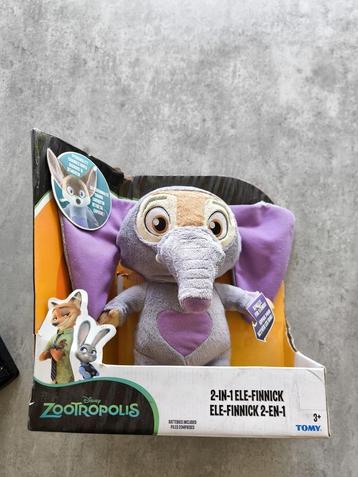 Disney Zootropolis 2 in 1 Ele-Finnick & Finnick plush beanie beschikbaar voor biedingen