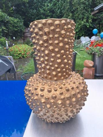 Mooie grote 38cm pukkelvaas DK goud.DALEN,DRENTHE  beschikbaar voor biedingen
