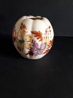 Pul Rond beige met bloemen, Huis en Inrichting, Woonaccessoires | Vazen, Gebruikt, Overige kleuren, N.v.t., N.v.t.