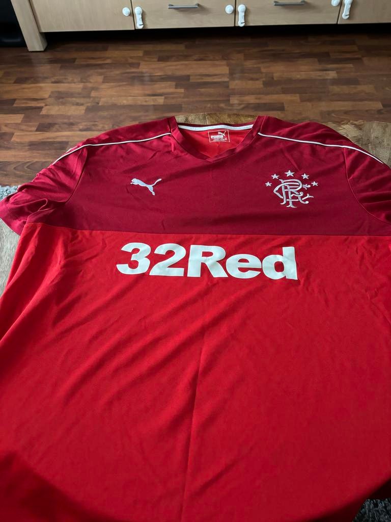 Glasgow Rangers T-shirt - Maat 3XL, Ophalen of Verzenden, Zo goed als nieuw, Maat 46/48 (XL) of groter, Rood