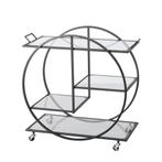 Opruiming: Luxe Bar Trolley Zwart - 45% Afhaalkorting, Huis en Inrichting, Barren, Ophalen, Nieuw