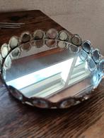 Ovale spiegel met decoratieve rand, Gebruikt, Ophalen of Verzenden, Minder dan 100 cm, Ovaal