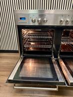 Luxe Fratelli Onofri Fornuis keramisch 5 zones RVS 90 cm, Fornello Esperta, Ophalen of Verzenden, Zo goed als nieuw, Energieklasse A of zuiniger