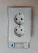 Berker S1 inbouw dubbel stopcontact randaarde wit NIEUW, Ophalen of Verzenden, Nieuw, Stopcontact