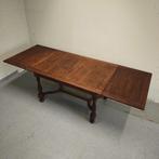 Vintage antieke jaren 50 uitschuif eettafel, Ophalen, Gebruikt, Vintage antieke, Eikenhout