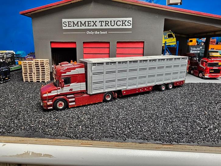 Wsi vaex Scsnia torpedo en trailer b keus ., Hobby en Vrije tijd, Modelauto's | 1:50, Zo goed als nieuw, Bus of Vrachtwagen, Wsi